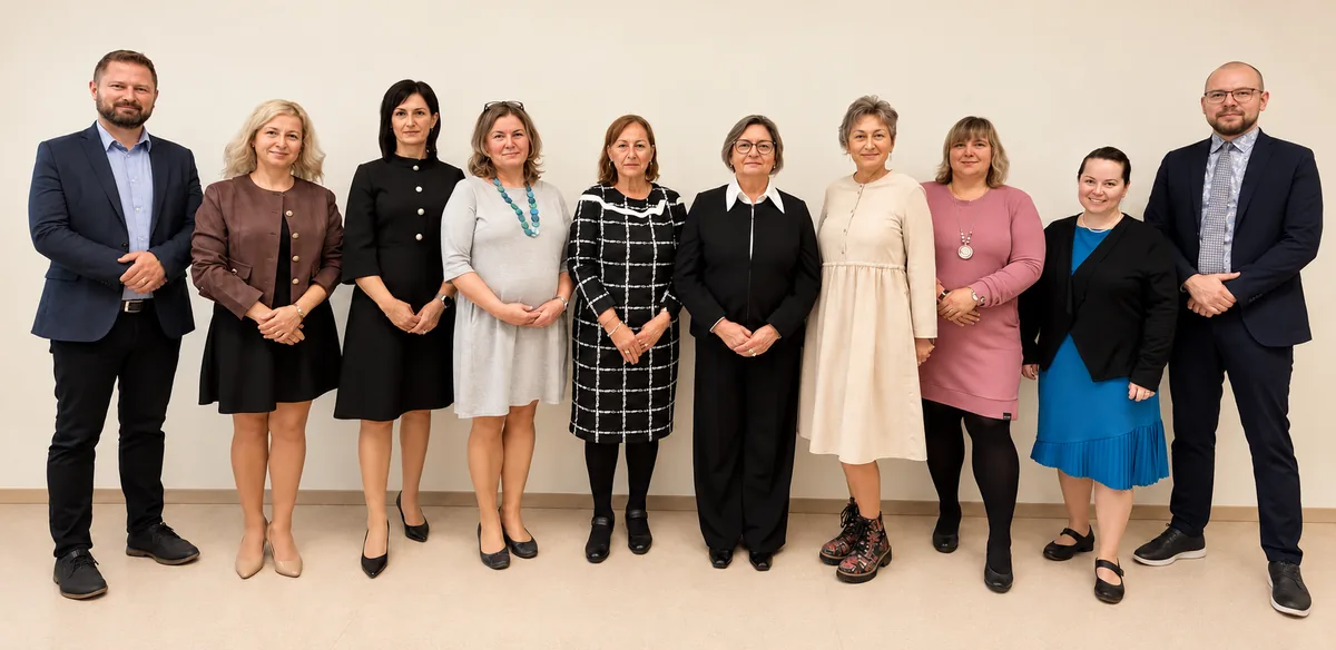 Spoločná fotografia tímu Katedry manažmentu Pedagogickej fakulty KU – členovia katedry